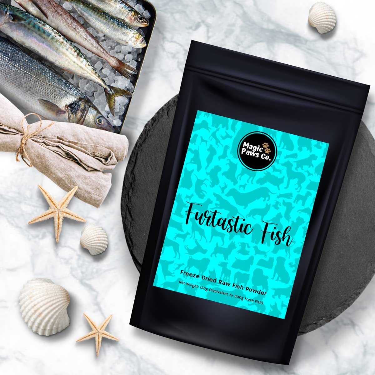 Magic Paws Co. Furtastic Fish | All Natural Freeze Dried Fish Powder for Pets | Dogs & Cats (B0BV2V1K8Z) Amazon Price History, Amazon Price Tracker
