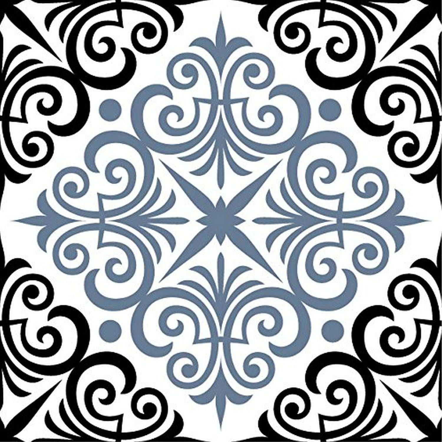 Odhams PressChartwell Blue Re-Tile Decal with Clear Background, 4"