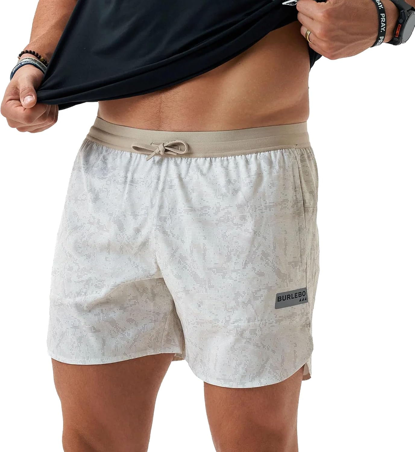 BURLEBO Men’s Running Shorts 5.5” Inseam – Lightweight Quick Dry Athletic Training Shorts with Liner