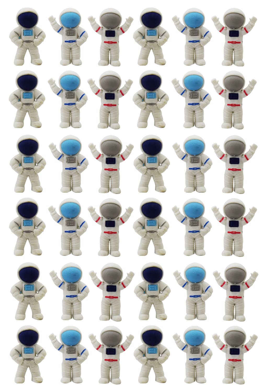 Asera 36 Pcs Space Astronaut Puzzle Erasers for Kids, 3D Cute Space Theme Pencil Erasers, School Stationery, Birthday Return Gifts, Party Favors, Prize Toys