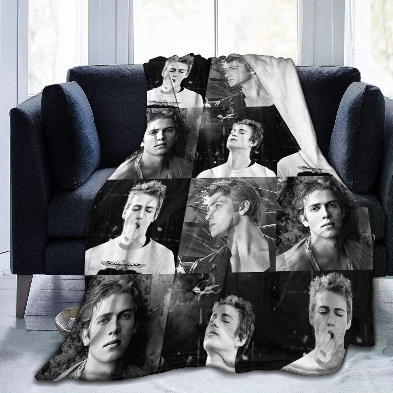 YINGD Hayden Christensen Blanket Stylish Collage Super Soft Flannel Quality Fabrics All Season Warm