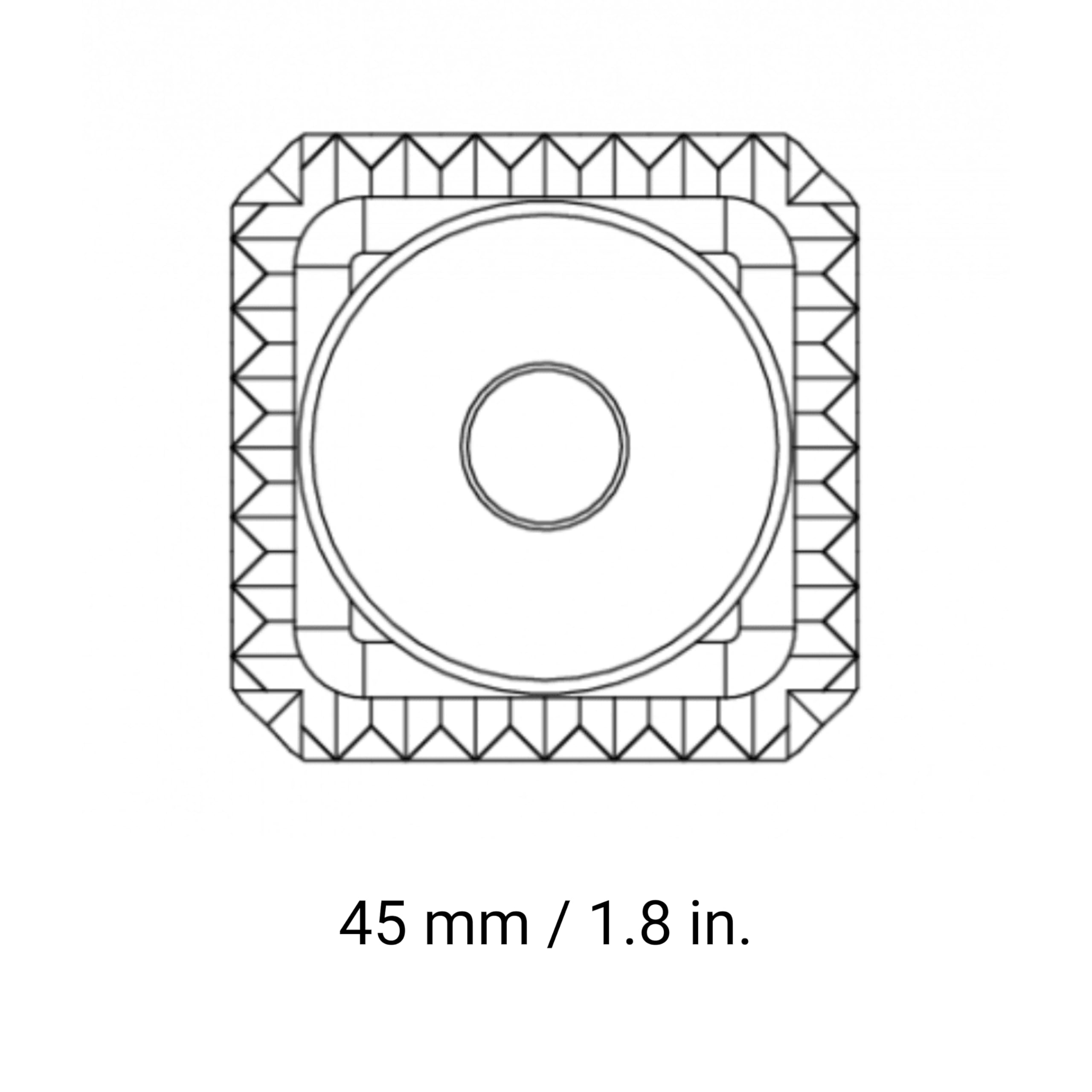 Marcato - Square ravioli stamp cutters 4,5 x 4,5 cm