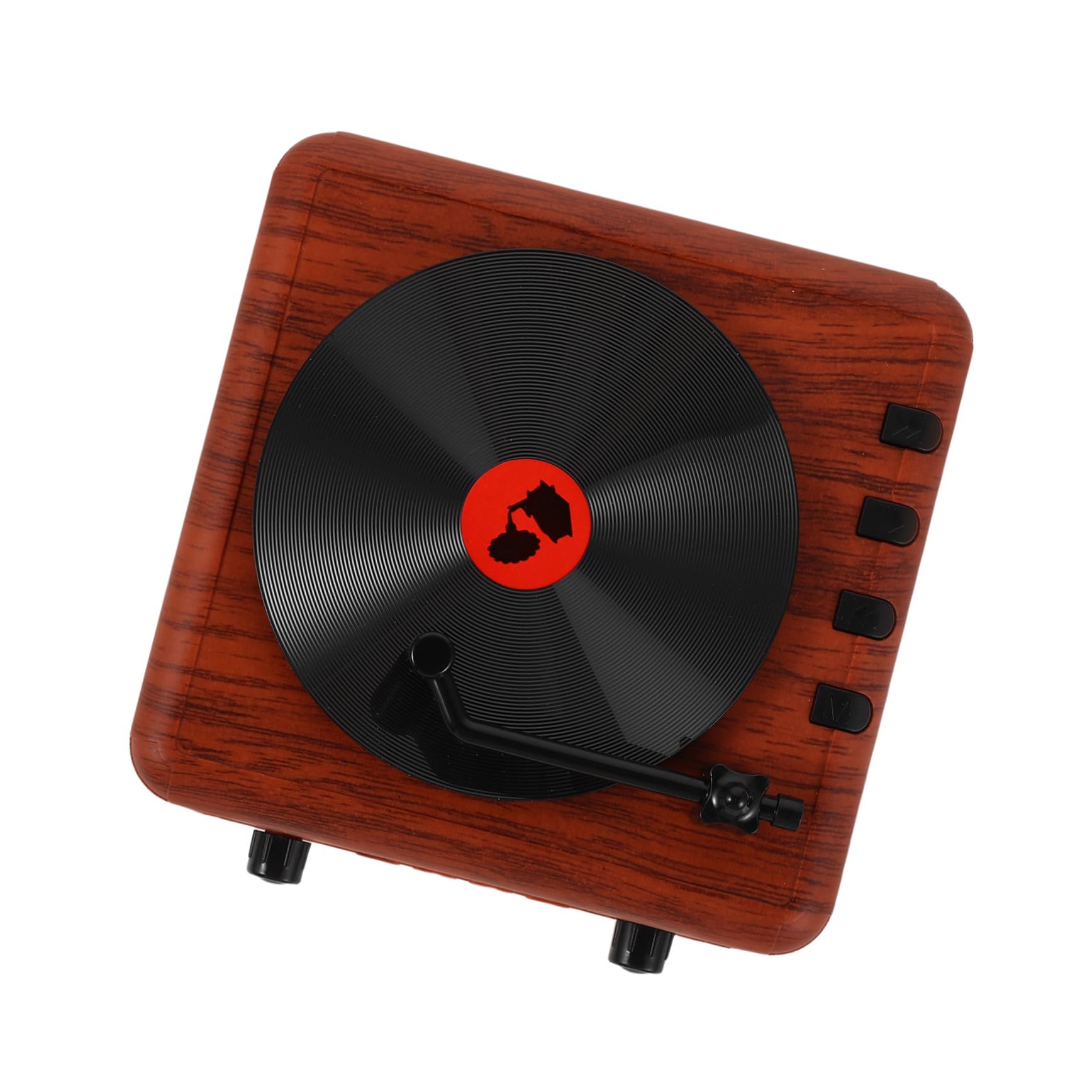 Enceinte sans fil rétro style platine vinyle compacte avec basse intégrée maison - 8