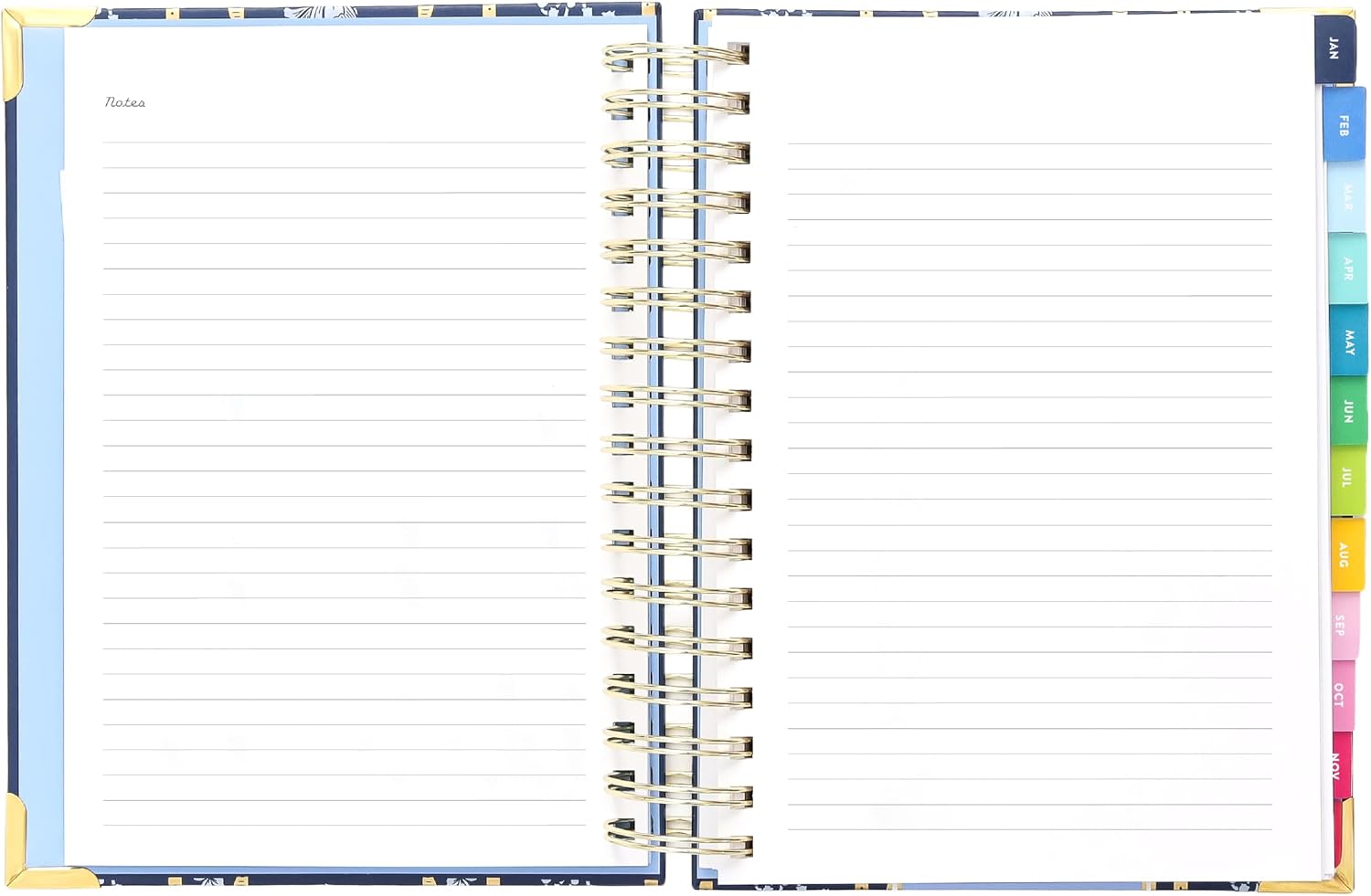 Simplified 2026 12-Month Spiral Daily Planner — Poppy Posies — January 2026 - December 2026, Calendar Year Organizer with Stickers, Pockets, and Keepsake Box