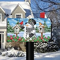 Vista 1 de Briarwood Lane - Funda para buzón grande de nieve a cuadros de invierno