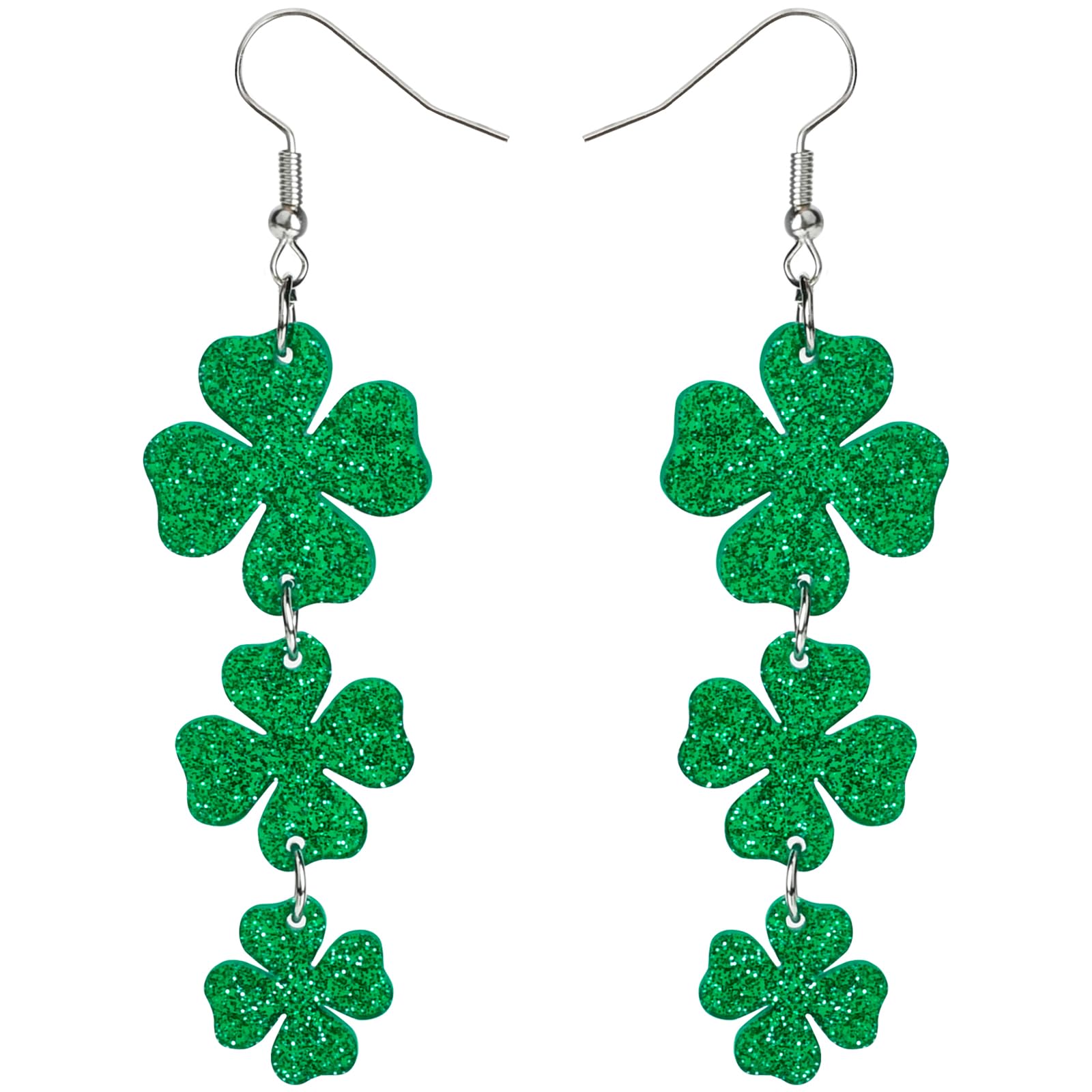 St Patricks Day Accessories Earrings for Women Green Shamrock Dangle Earrings Good Luck Shirt Irish Party Favor Gift