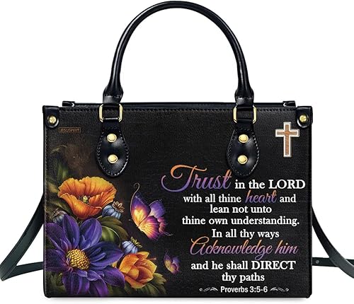 Miniatura 11 de Bolsos de Cuero Jesuspirit para Mujeres - Bolsos de Biblia, Bolso Religioso - Regalos Cristianos para Mujeres - Regalos del Día de la Madre