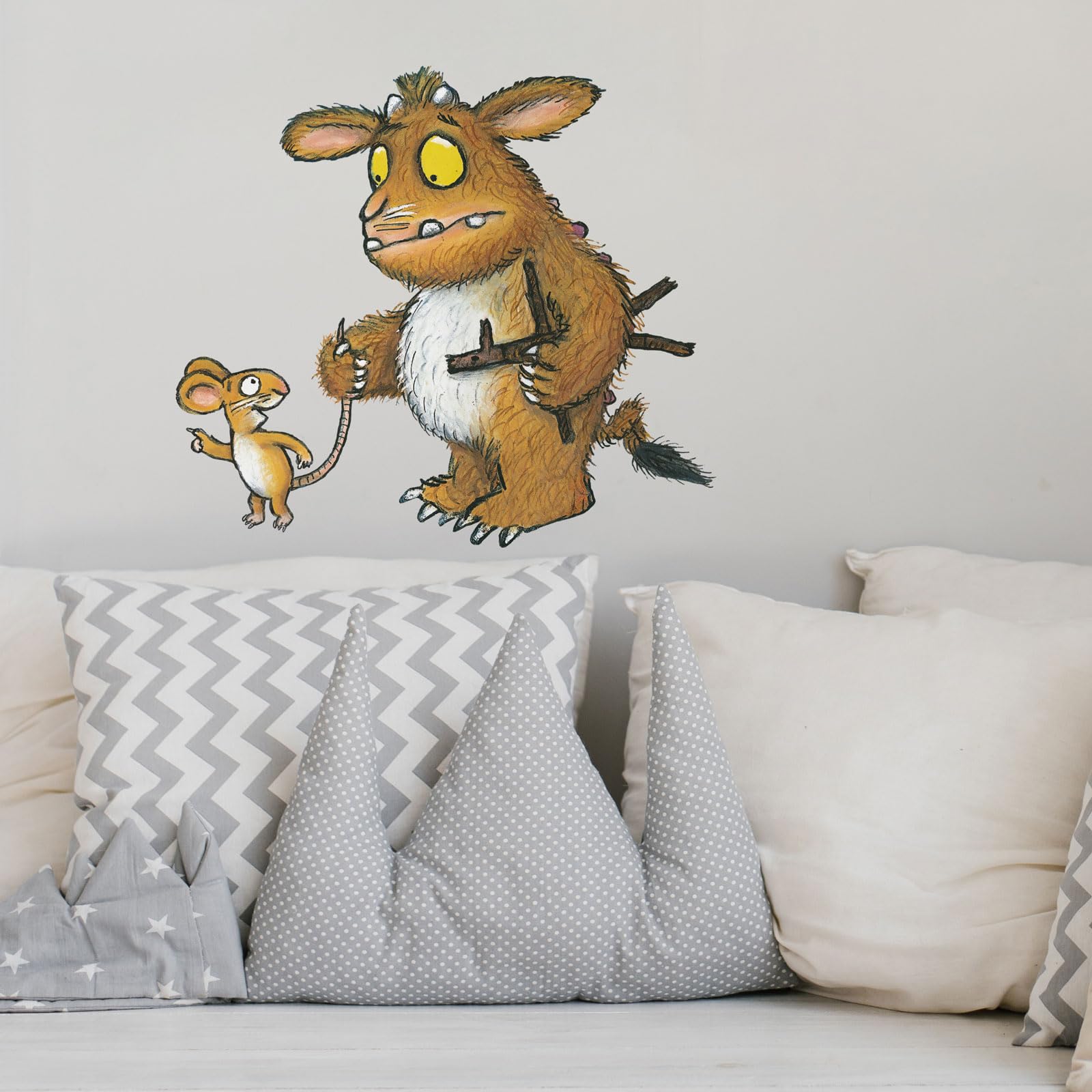 Stickerscape Gruffalo’s Child + Mouse The Gruffalo's Child And Mouse Wall Sticker – Gruffalo And Friends Wall Decals, Kids Bedroom Decor, Easy To Apply & Removable