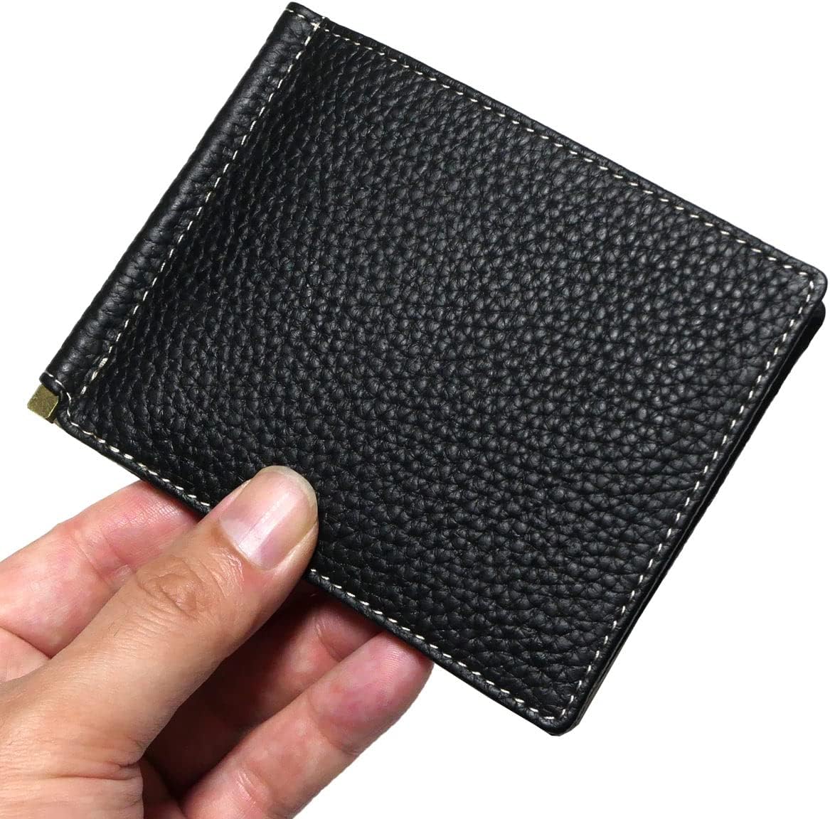 池之端銀革店 Cramp (UKブライドルレザー) ギャルソンスリムウォレット Cr-928 - katakana -  カタカナ（日本のカッコイイを集めたお土産屋さん） [オリジナルパース・ナカムラ] CWBRW1041 札ばさみ マネークリップ 本革 牛革  ブラック/チョコ/イエローグリーン/グリー