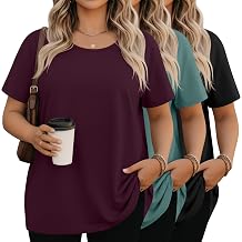 3 Pack Womens Plus Size Shirts