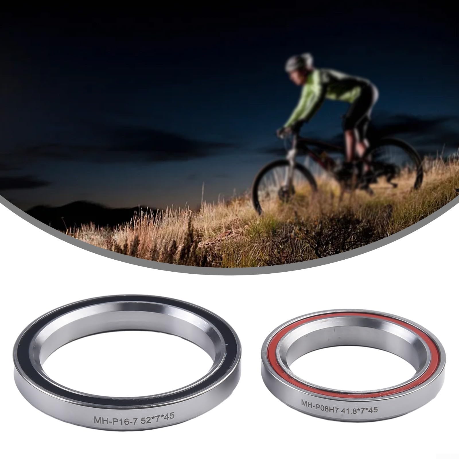 Cuscinetti per sterzo bici per modelli DOGMA F8/F10/GAN/GAN S, MHP08H7 e MHP16, materiale in acciaio, colore argento, prestazioni affidabili