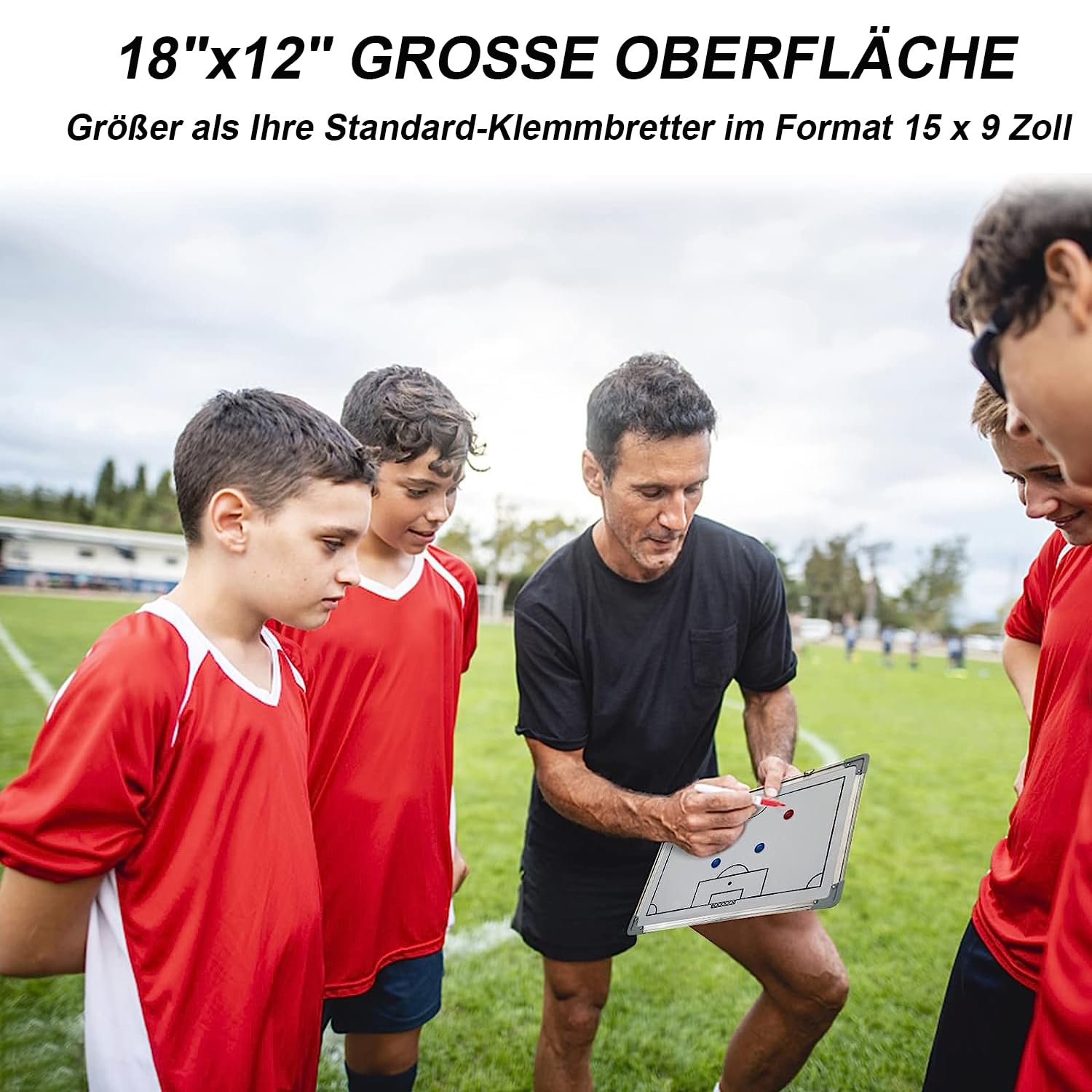Coach Board Football Hanlintk Tableau Tactique De Football Magnétique Portable Tableau Foot Entraîneur