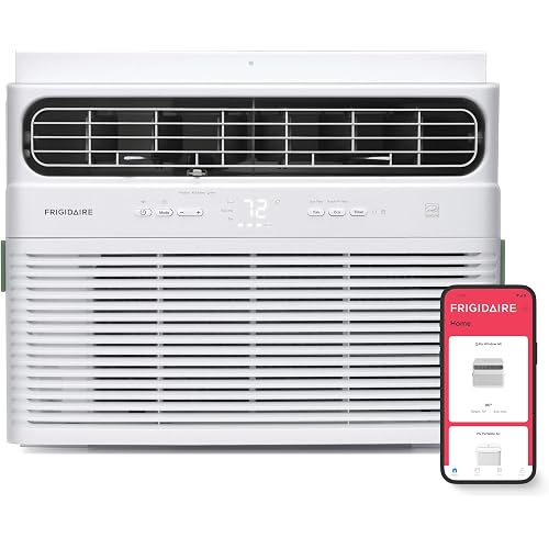 Frigidaire 14,000 BTU Smart Inverter Window Air Conditioner with Wi-Fi and Energy Star Certification, Cools Up to 700 Sq. Ft., Ultra Quiet Operation, White