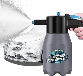 aokway Electric Foam Sprayer Car Wash, Pump Sprayer Battery Powered Rechargeable for Garden, Car Foam Sprayer for Cleaning Detailing Handheld Spray Foam Gun