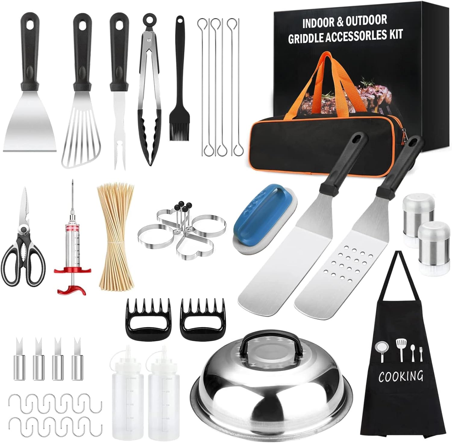 Griddle Accessories Kit, 143Pcs Griddle Grill Tools Set