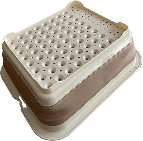 Miniatura 4 de Escurridor de platos plegable y escurridor, escurridor de platos plegable portátil, organizador de vajilla, estante plegable de almacenamiento de