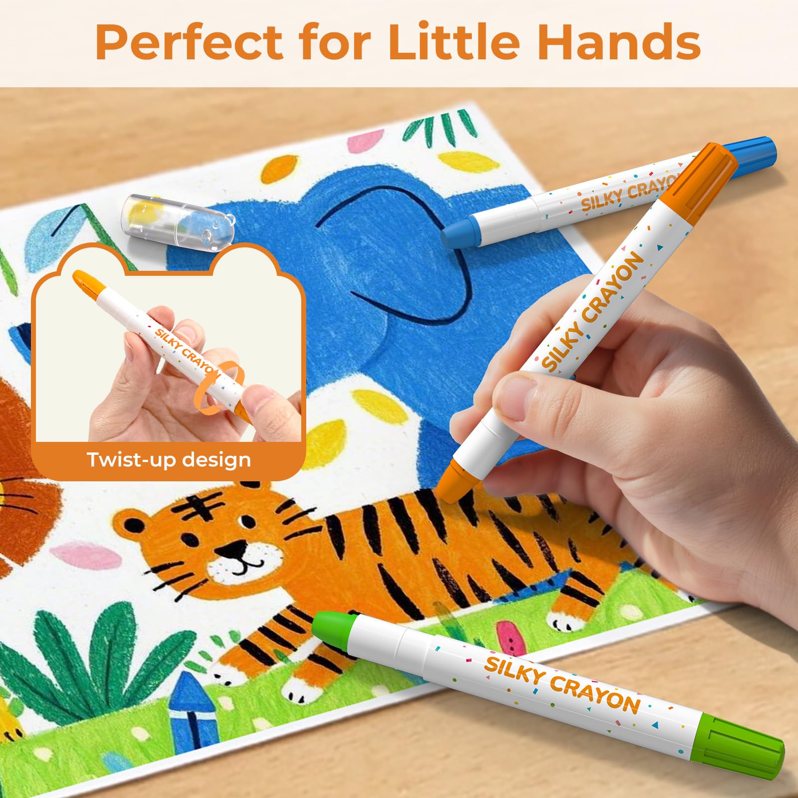 Amazon.co.jp: JUPITEARTH (ジュピタルス) 12色クレヨン 幼児1~3歳、4