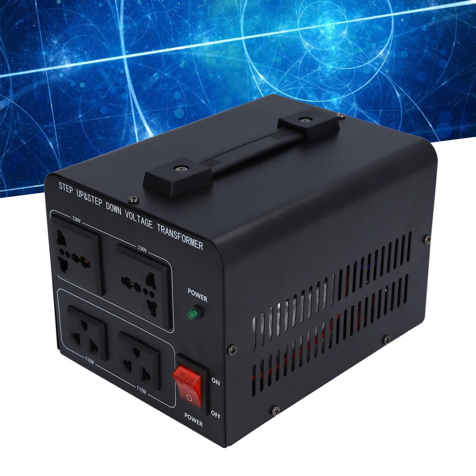 Przetwornica napięcia o mocy 1000 W — zasilacz prądu przemiennego z funkcją automatycznego rozpoznawania i uniwersalnym interfejsem do jednofazowego sprzętu elektrycznego —
