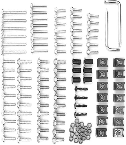 TCHAU Kits de carrocería para Kawasaki para Versys 650 1000 300X KLE650 KLE 650 para GTR1400 Tornillo de carenado de motocicleta Tornillo Parabrisas