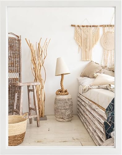 Miniatura 1 de VASUHOME Espejo de madera rústica para pared, 16 x 20 pulgadas, espejo de decoración de granja hecho a mano, perfecto para baño, dormitorio,