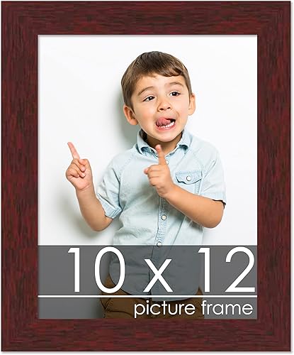 Marco de madera de pino maciza con acabado de caoba marrón de 10 x 12 pulgadas, plexiglás acrílico UV, respaldo de tablero de espuma y accesorios disponible en Yaxa Costa Rica