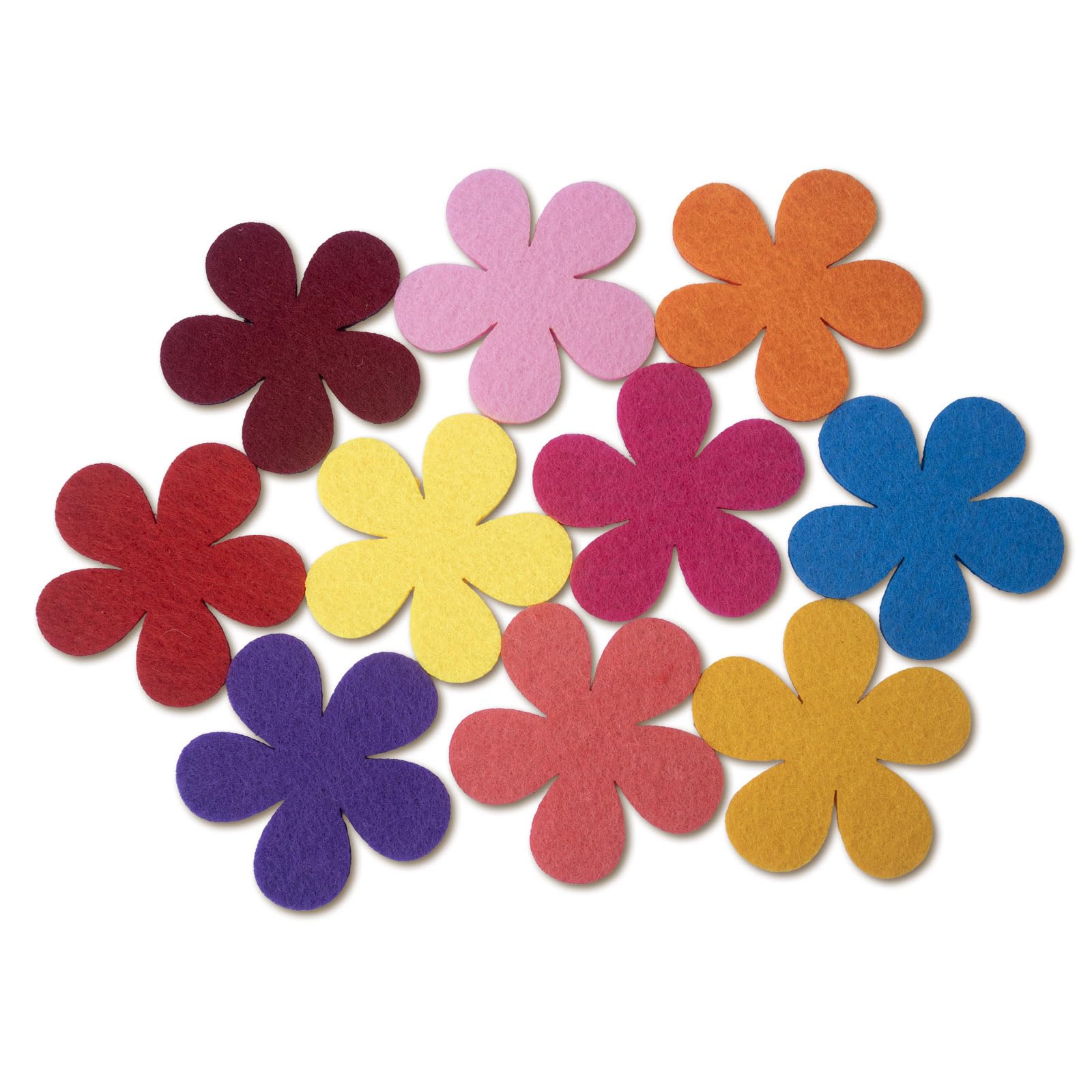 Amazon.com: Summer-Ray 100pcs Felt Flower Cutouts – 5 Petal Craft
