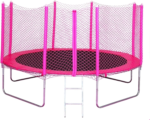 Cama Elástica 3,05 mts Direto de Fabrica Suporta 180 kg - Rosa Pink