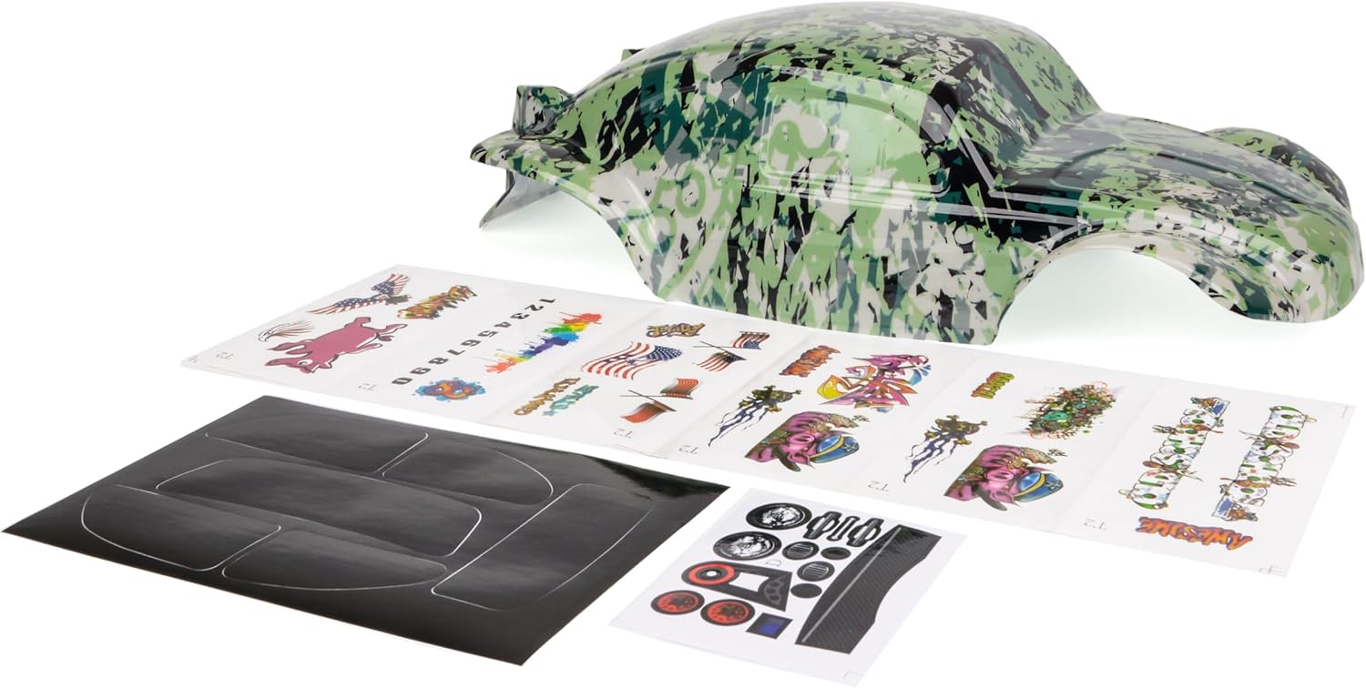 SummitLink Custom Body Compatible for 1/10 1/8 Scale RC Car or Truck (Truck not Included) (Camouflage)