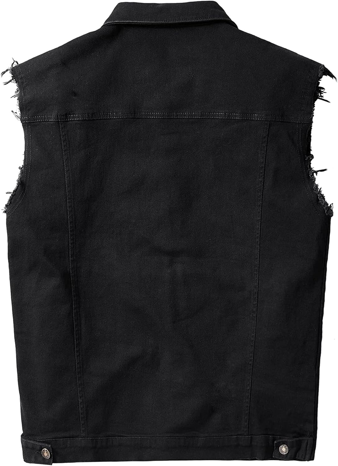 JYG Denim Vest for Men Casual Stretchy Trucker Jean Vests Fashion Vintage Sleeveless Jacket Vest - Image 2