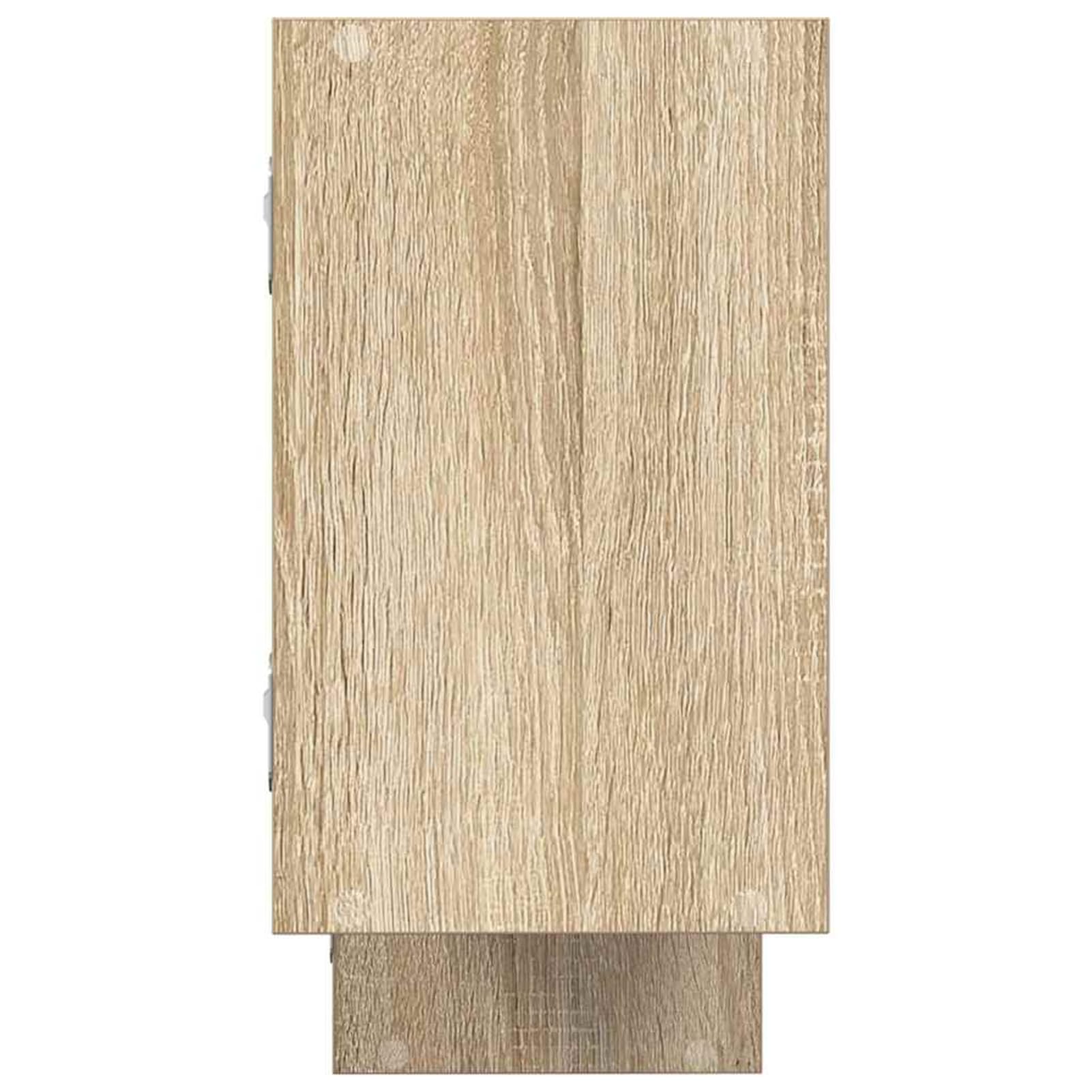 Étagère murale flottante haut de gamme 5 compartiments en chêne Sonoma moderne
