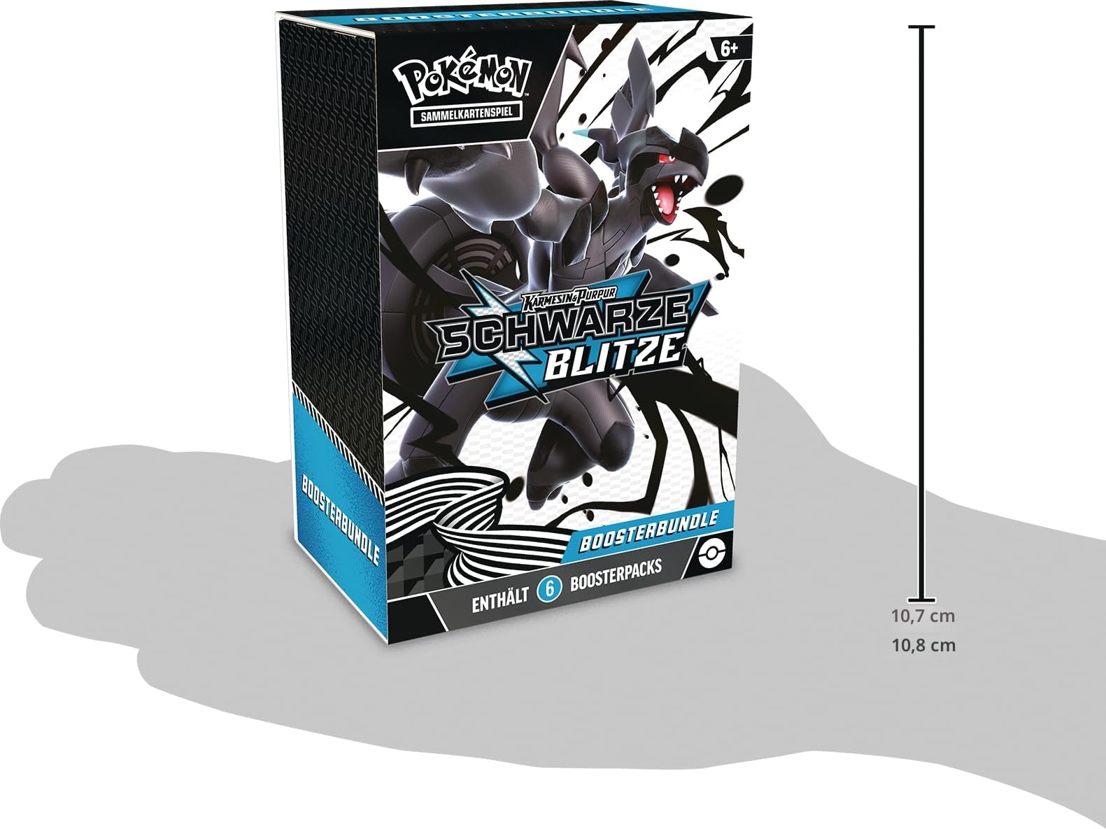 Pokémon-Sammelkartenspiel: Boosterbundle Karmesin & Purpur – Schwarze Blitze (6 Boosterpacks)