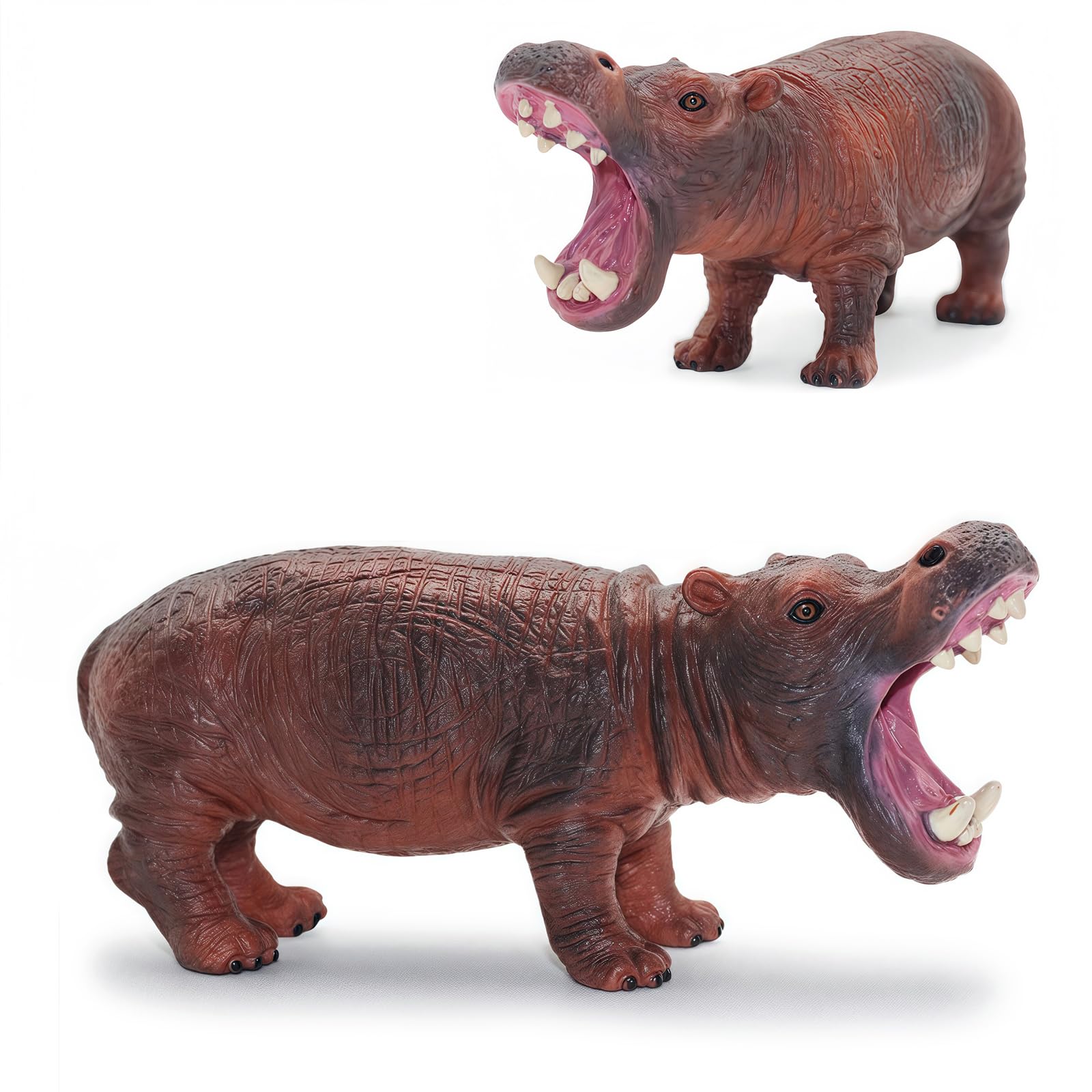 Amazon.com: Gemini&Genius Safari Animal Toys, Hippo Figurine Toy