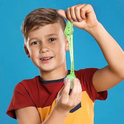 Miniatura 6 de ArtCreativity Juguetes de limo de galaxia para niños, juego de 12 recuerdos de fiesta de slime para niños, incluye 8 bolas de galaxia y 4 bolas de