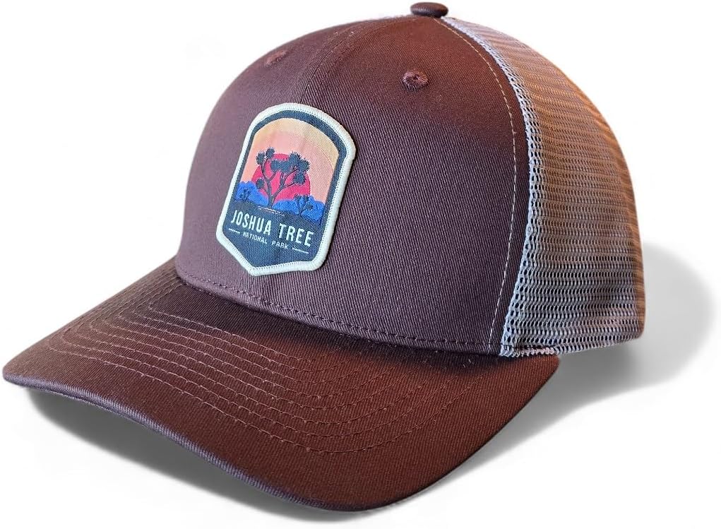 Joshua Tree Trucker Hat w/Mesh Backing National Park Woven Patch