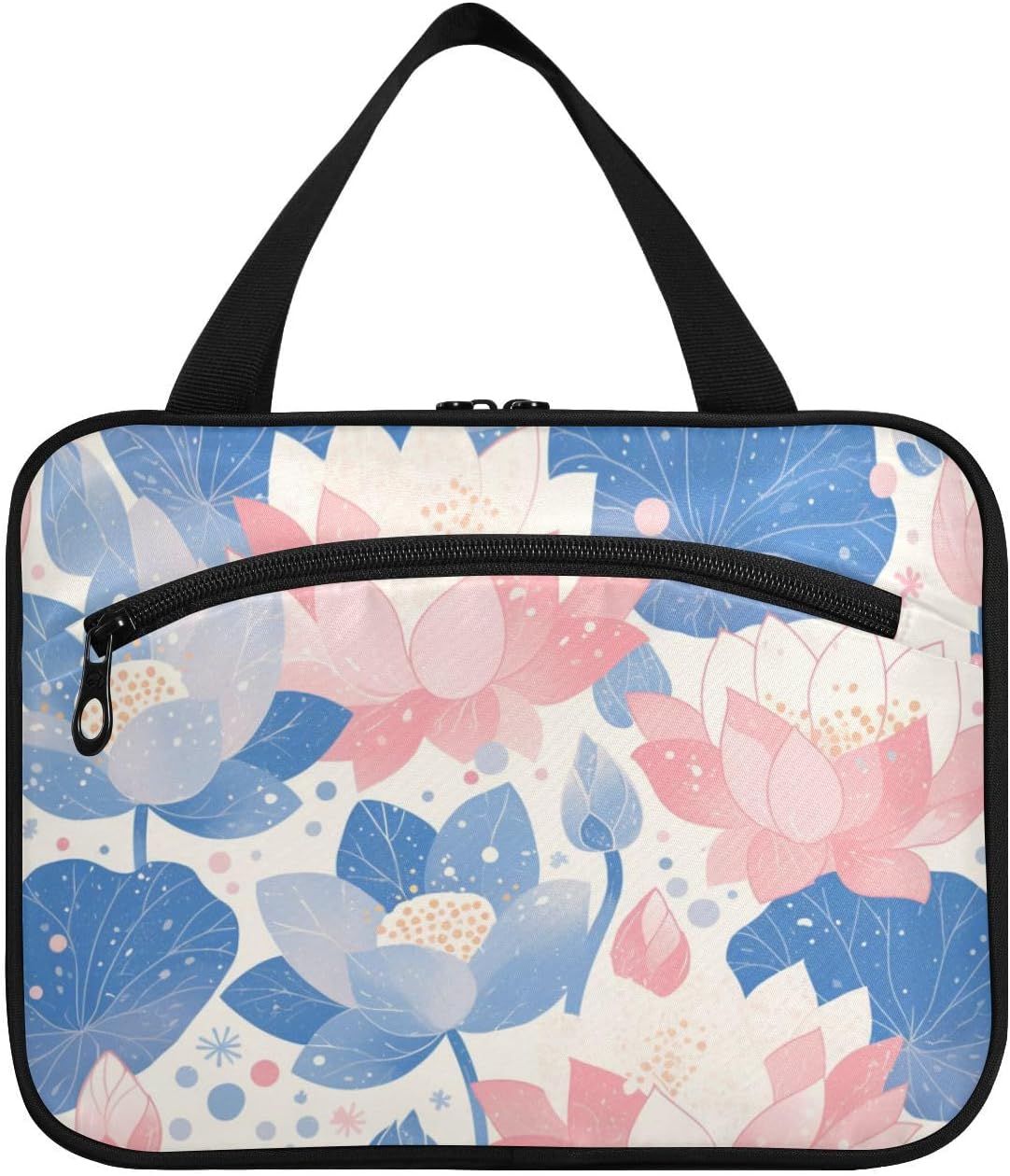 Flower Summer Pastel Hanging Travel kit with Hook, Designer Necessities Toiletry kit for Traveler Trip bolso de para Mujer L