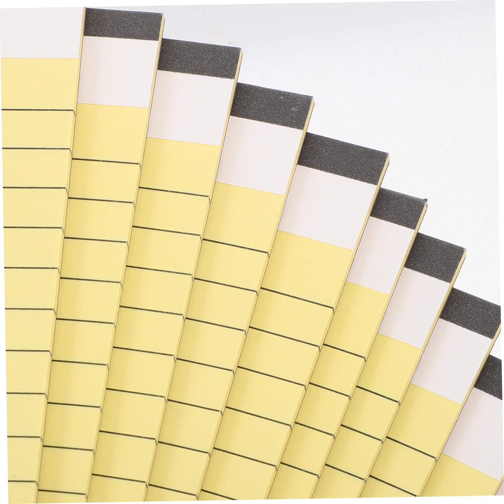 OSALADI Bloc-notes Juridiques Portables Format Légal 20,3 X 28 Cm Papier 80 G/m² Double Face Jaune pour Bureau École Maison Lot de 10 Blocs-notes