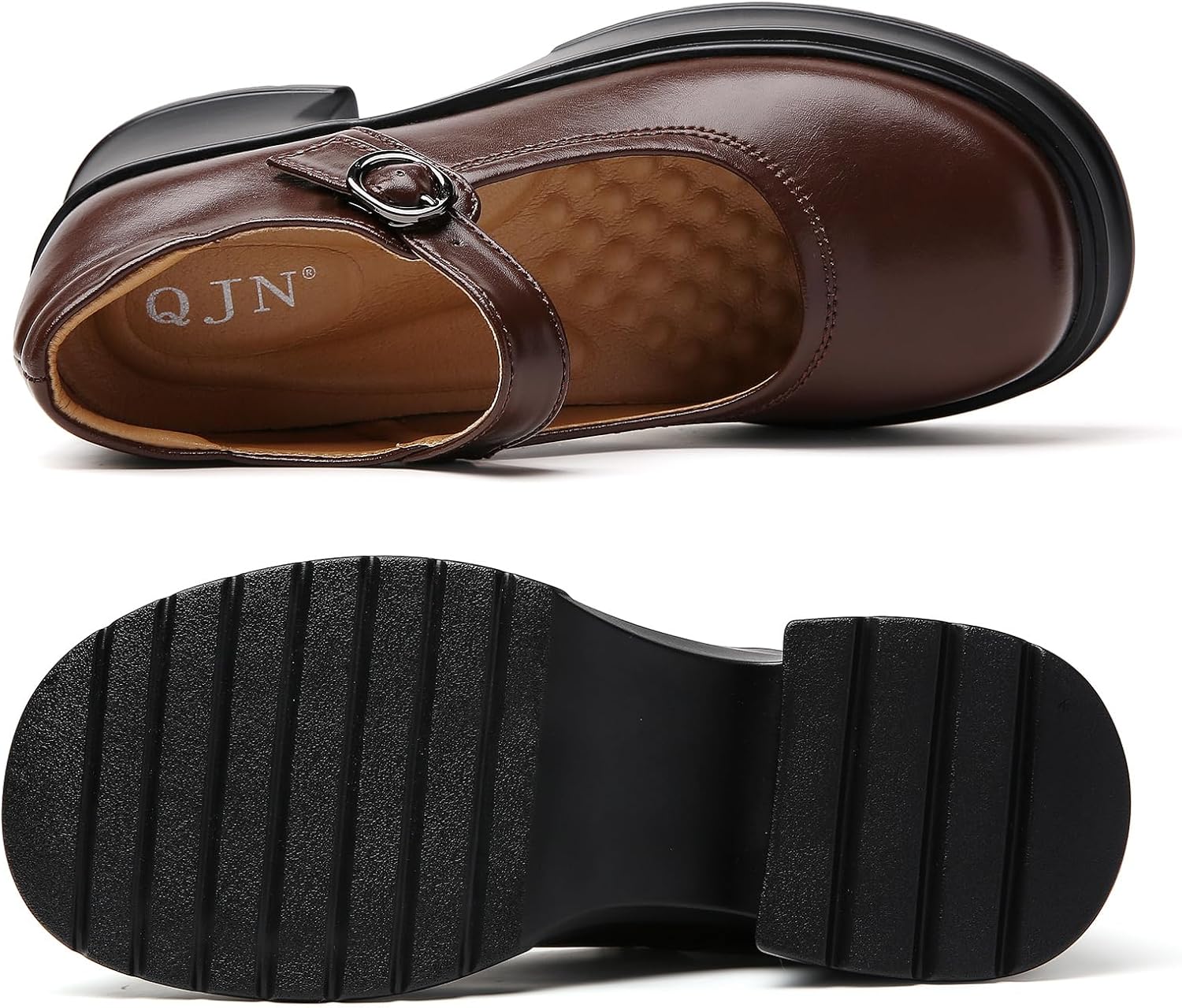 Mary Jane Shoes Women Platform Mary Janes Heels Women's Chunky Pumps Dress Shoes Ladies Work Comfortable Dressy Casual Footwear - Image 5