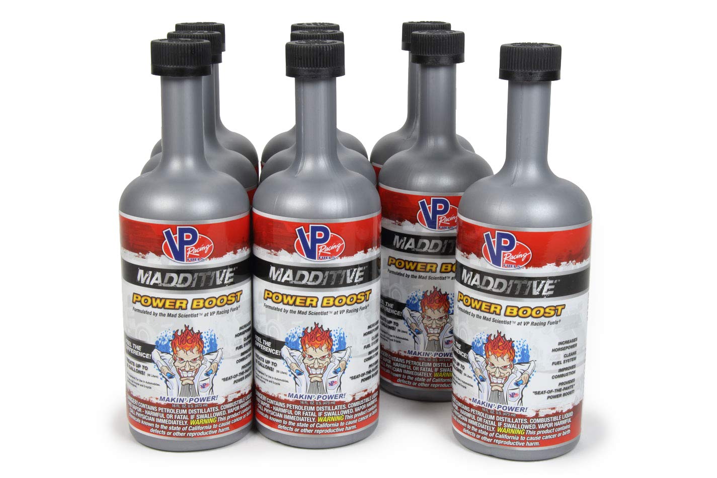VP Fuel VP Racing Fuels Fuel Additive, MADDITIVE, Fuel System Cleaner, 16.00 oz Bottle, Gas, Set of 9