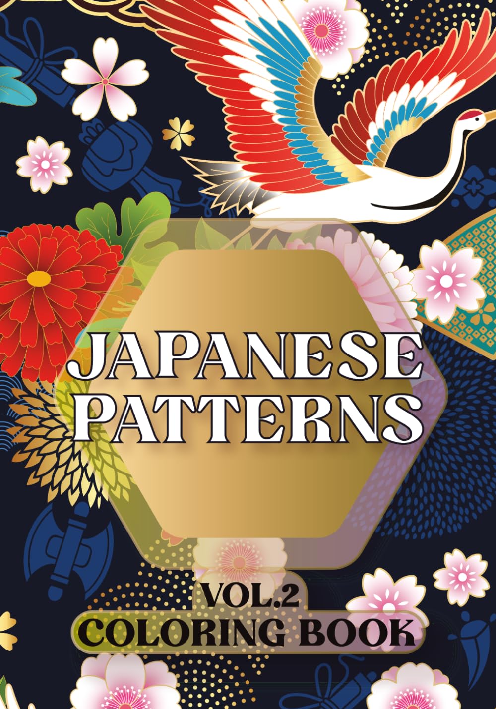 Japanese Patterns: Coloring Book VOL.2 (Decorative Patterns)