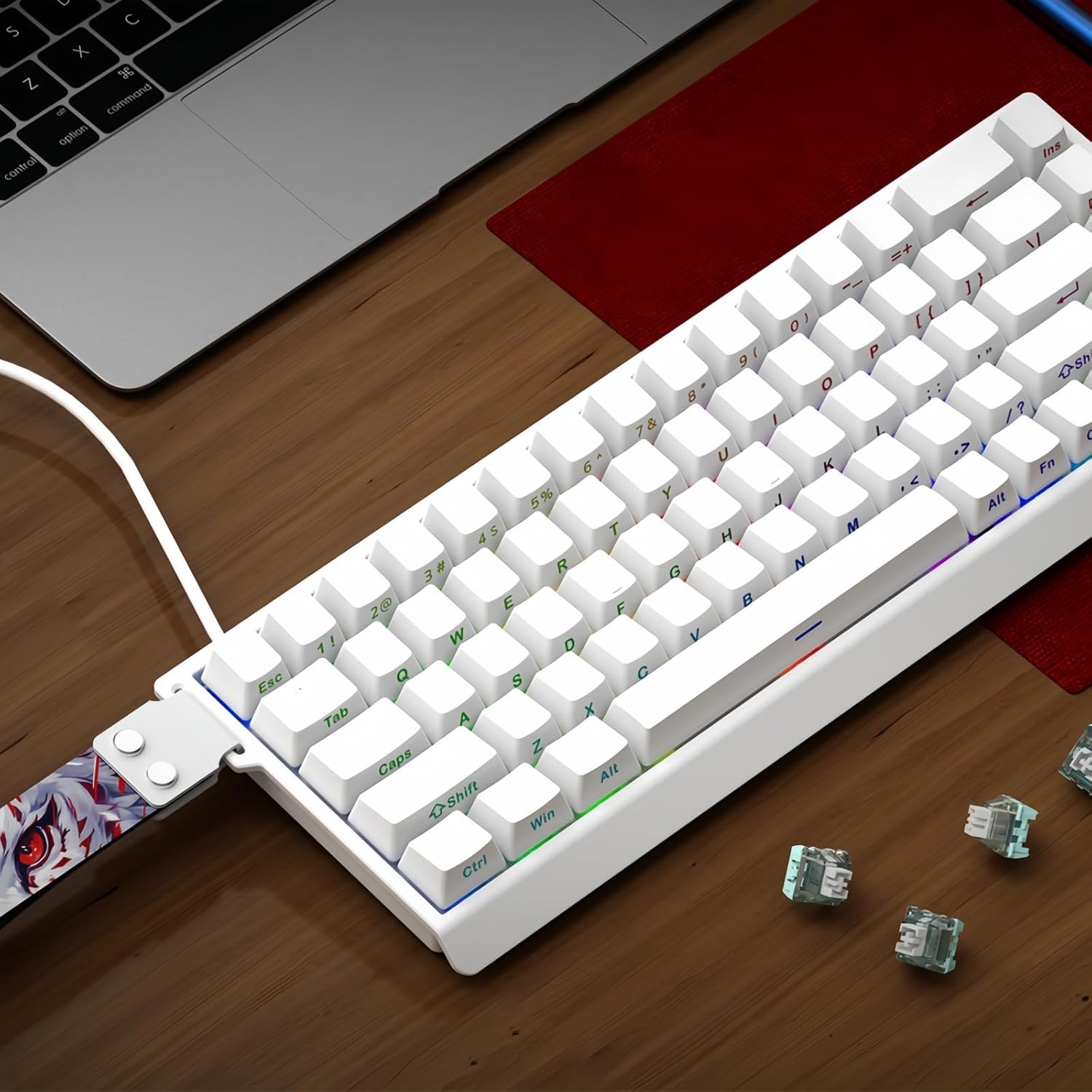 MADLIONS MAD 68 HE Rapid Trigger RGB Gaming Keyboard,60% Magnetic Switch Hall Effect Adjustable Actuation Hyper-Fast USB-C Wired Custom Mechanical Keyboard for PC/Mac
