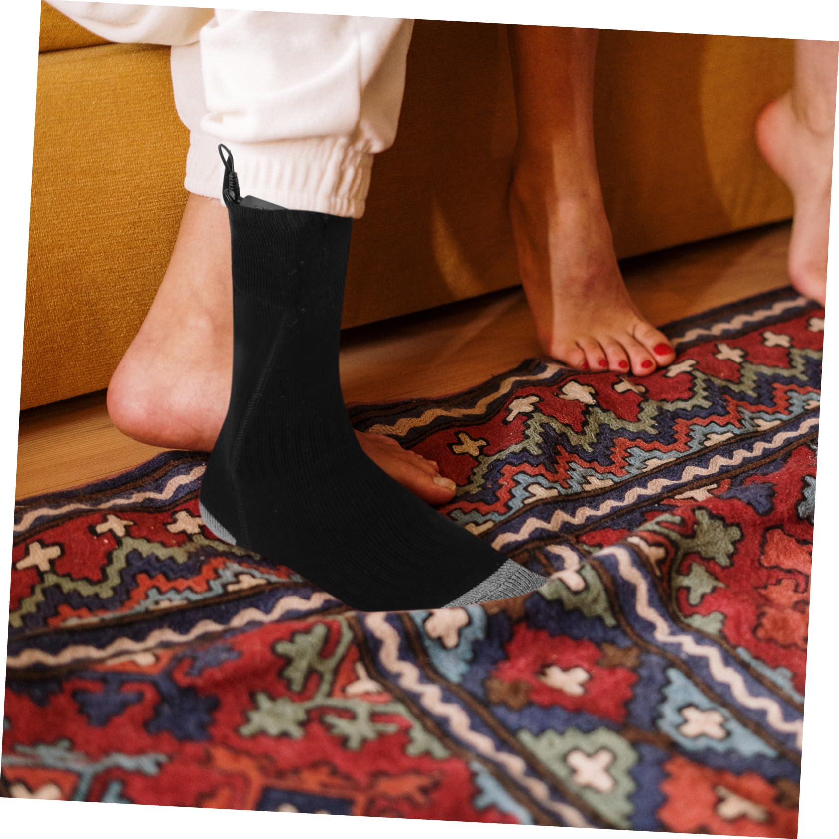 Beheizbare Socken für Winter, USB, Polyester, Schwarz, 1 Satz