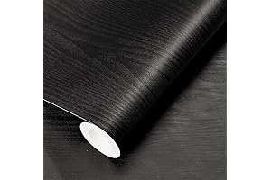 Black Wood Peel and Stick Wallpaper(17.71" x400")