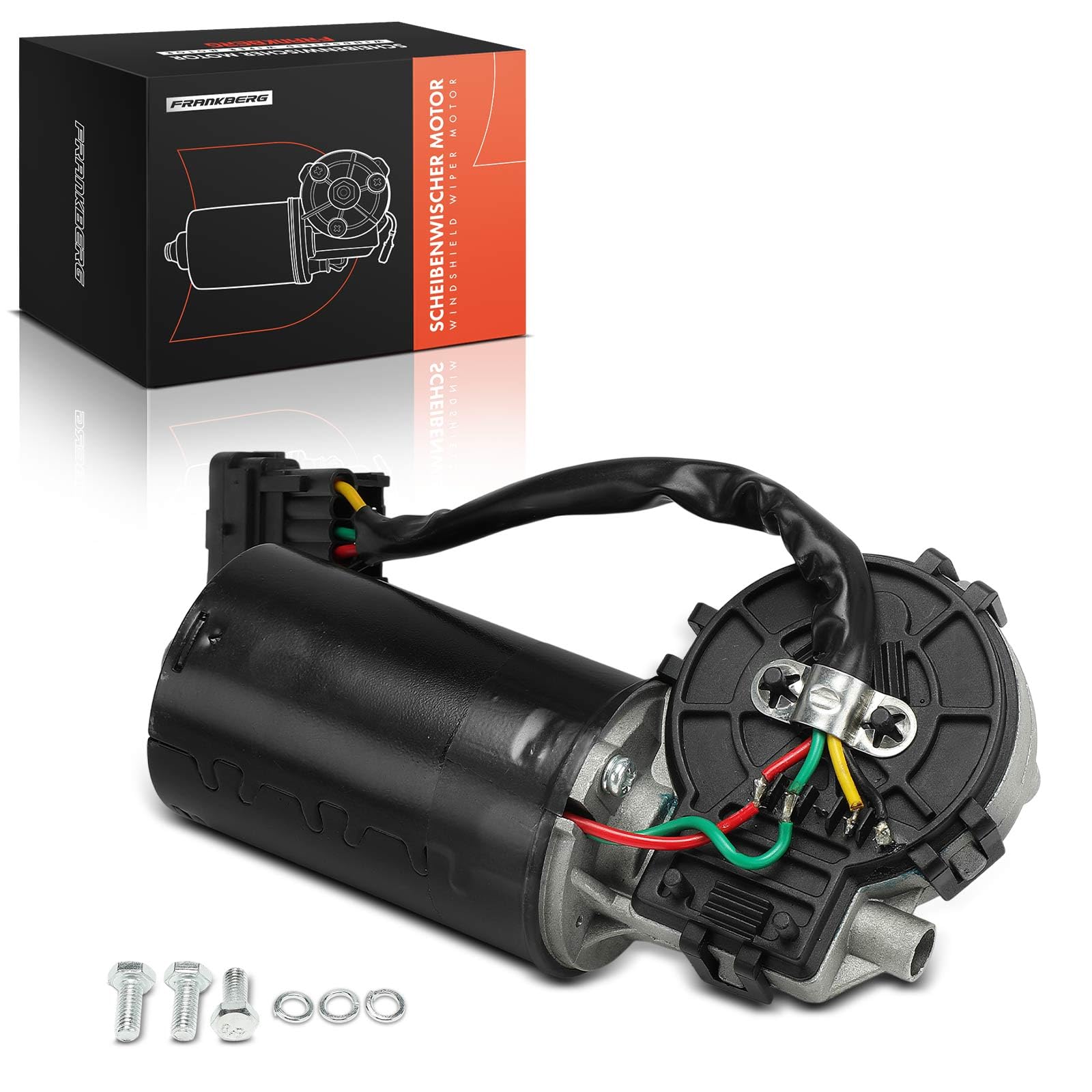 Frankberg Motore Tergicristallo Anteriore Compatibile con Clio II BB CB 1.2L-3.0L 1998-2016 Clio II Furgone/Compatto SB0/1/2 1.5L 2001-2025 Thalia I LB Replace# 7701056719