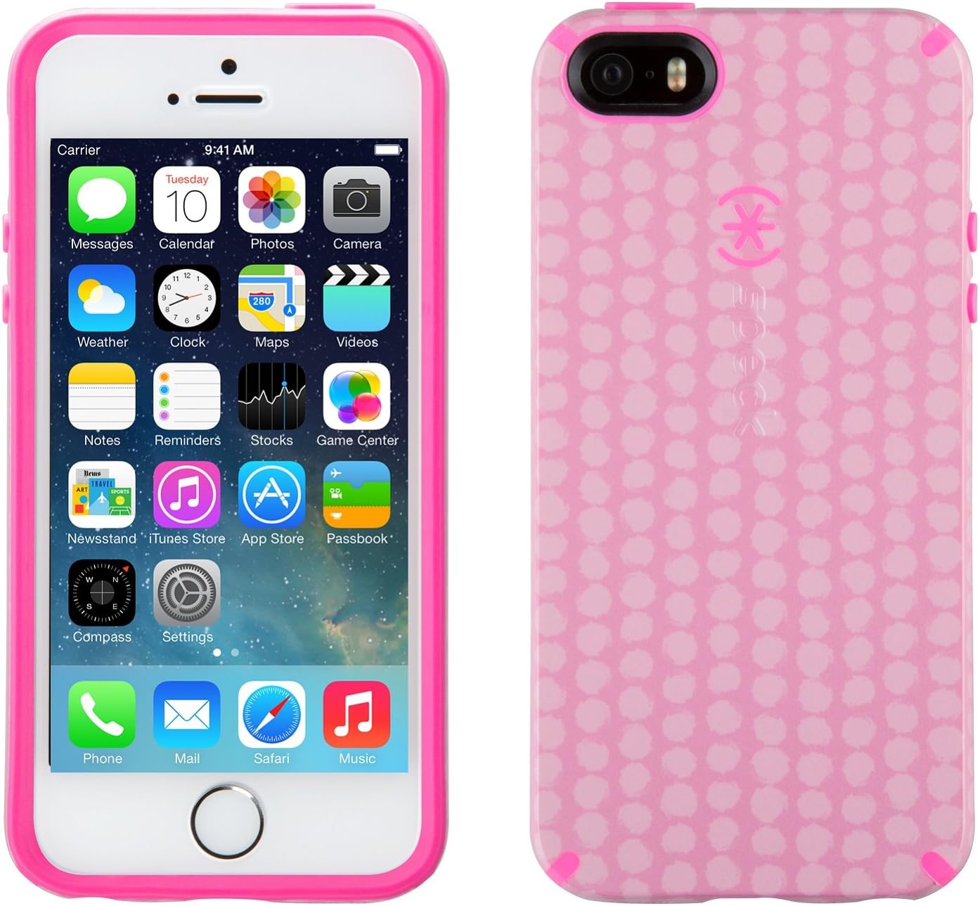 Speck Products CandyShell Inked Carrying Case for iPhone SE/5/5S - Carnation Pink/Shocking Pink