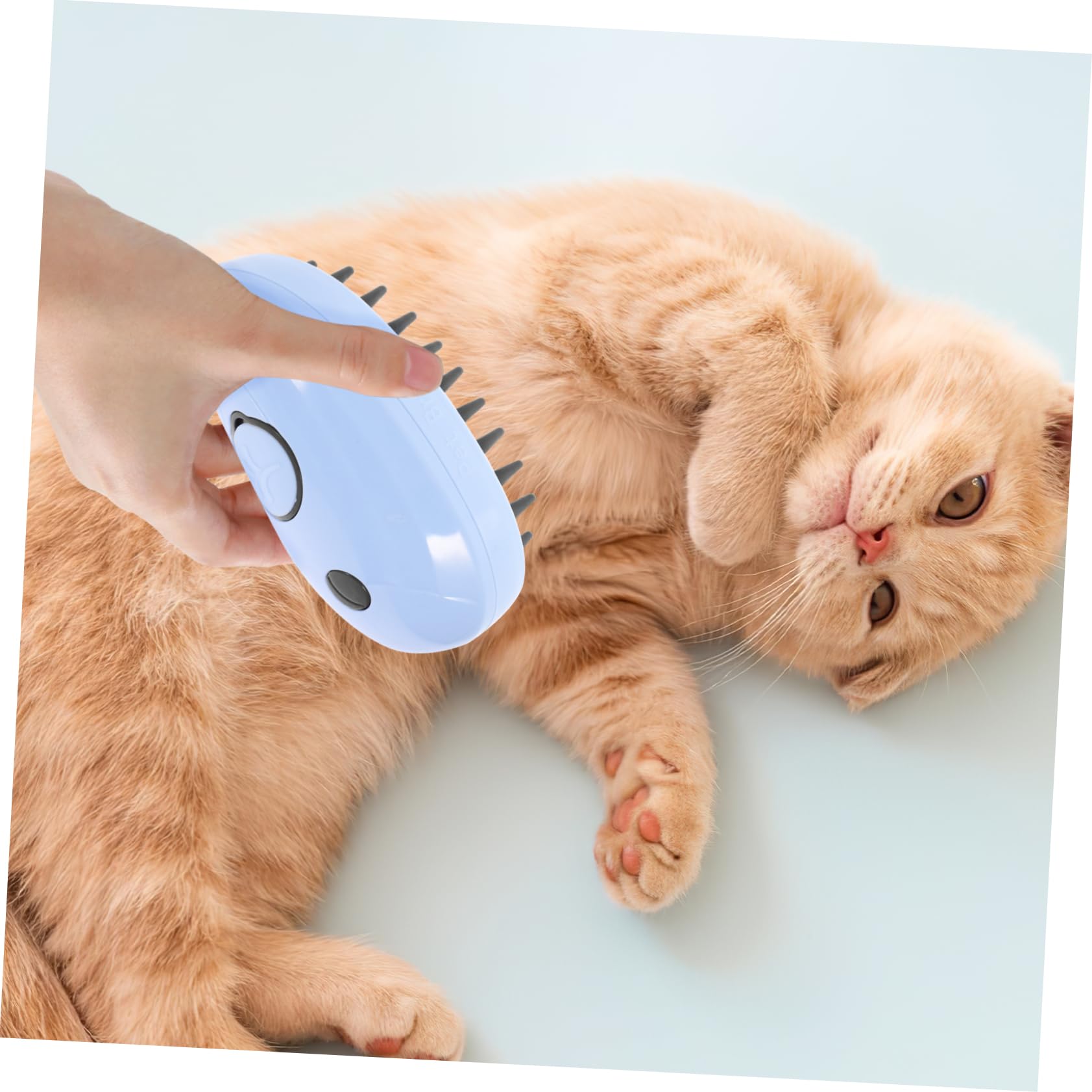 Kisangel 5stücke Pet Dog Dampfbürste Multifunktionale Katzenmassagebürste Mit Selbstreinigung Geeignet Für Katzenpflege Und Baden Elektrische Dampfbürste Design Für Sanfte Massage Und