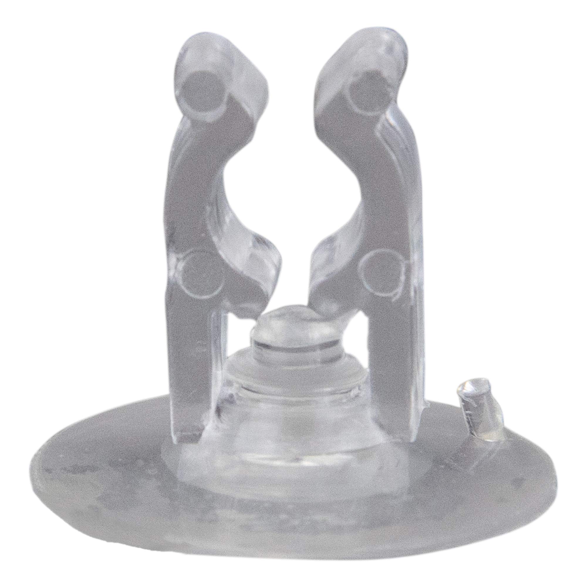 20ct Clear Holiday Decoration and Gift Collections Christmas Suction Cup Clips - .75