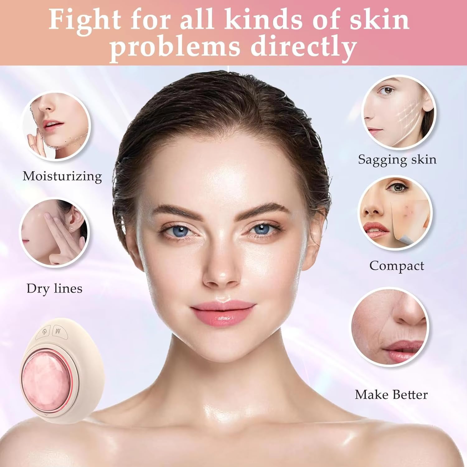 Shimon Enterprise Face and Neck Massor tool to tighten the skin, Rinkle Remover, Double Chin Reducers, Anti-Aading, Portable Rechargeable Beauty Device (7 in 1, Multicolor) Shimon Enterprise Face and Neck Massor tool to tighten the skin, Rinkle Remover, Double Chin Reducers, Anti-Aading, Portable Rechargeable Beauty Device (7 in 1, Multicolor)