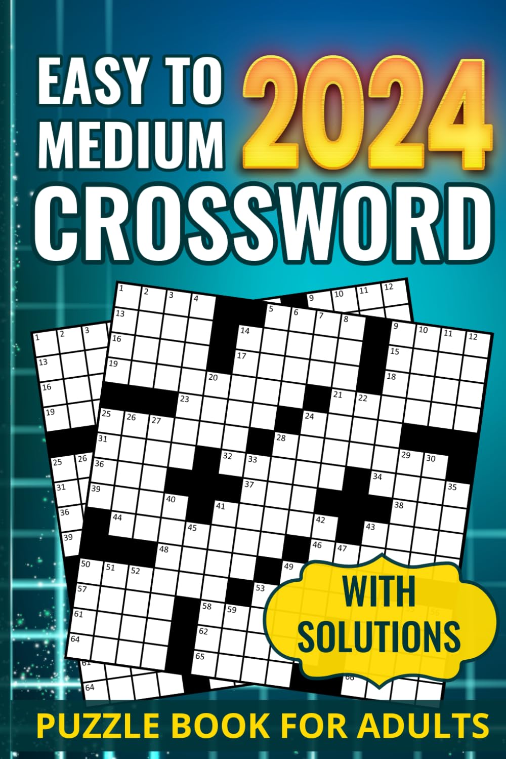2024 Crossword Puzzle Book For Adults With Solution Easy To Medium
