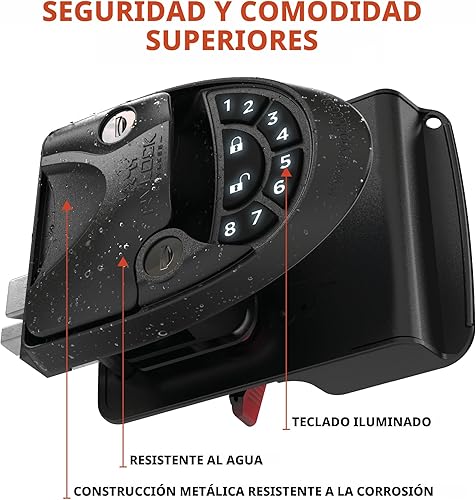 Miniatura 2 de RVLOCK V4 Cerradura de puerta de caravana de metal premium con teclado y control remoto, reemplazo de cerradura de puerta de caravana sin llave