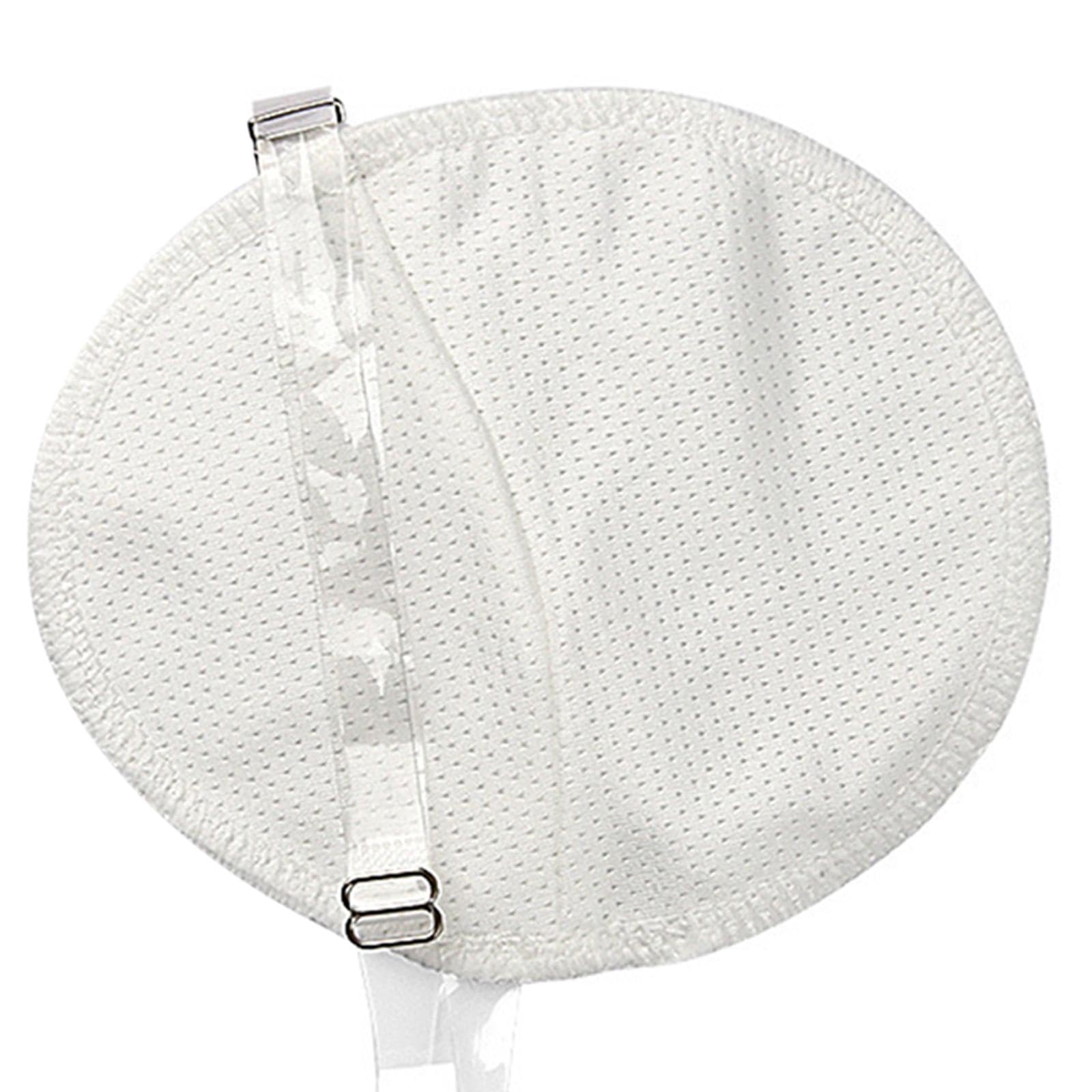 Ysyqkn 2x Underarm Sweat Pad Sweat Absorbing Invisible with Shoulder Strap Breathable Washable Reusable Comfortable Armpit Shield, White